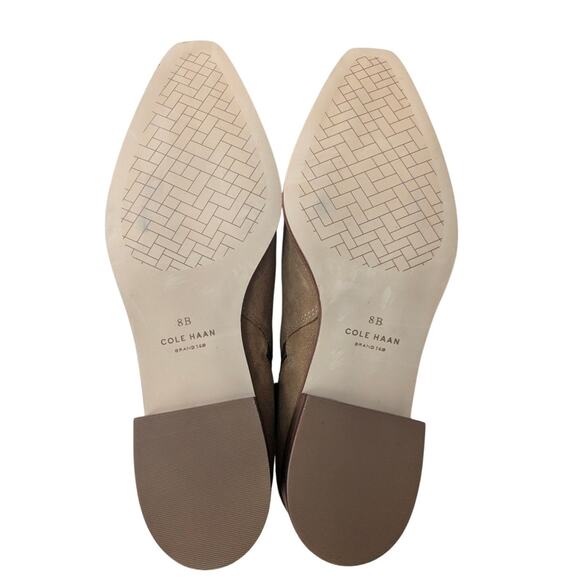 Cole Haan Naia Suede Ankle Heel Booties Women's Brown Size US8B - Picture 7 of 7